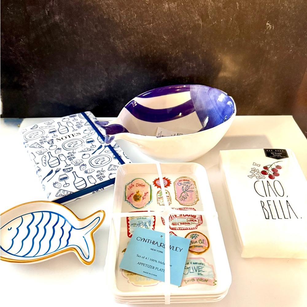 Ciao Bella in Italian blue/white.